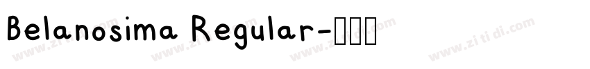 Belanosima Regular字体转换